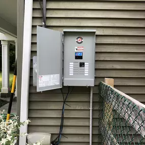 Service call over Memorial Weekend. Eaton 200 amp exterior electrical service needed a few screws and nuts tightened. Power was restored instantly!