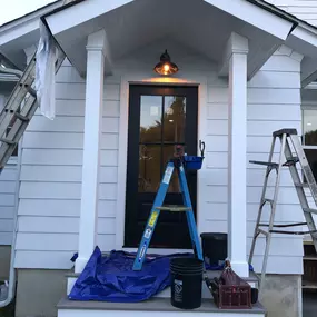 Installed a Kichler fixture in the backyard entryway. Topped off the job with a beautiful Fieit Electric 100 watt amber glass lightbulb. Emits a beautiful nighttime glow