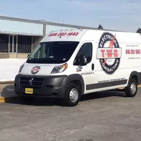 Our Dodge ProMaster van. She's such a gem! We're very fortunate to work out of a vehicle like this.