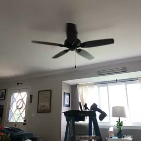 Installed a new Hunter ceiling fan.