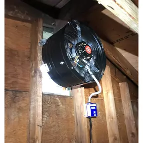 Removed existing and install a new Master Flow EZ Cool Plug-in attic fan. Plus, added two new receptacles for general use.