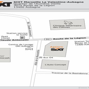 SIXT Aubagne plan