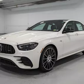 2022 Mercedes-Benz AMG E53 4Matic Sedan in MANUFAKTUR Diamond White.