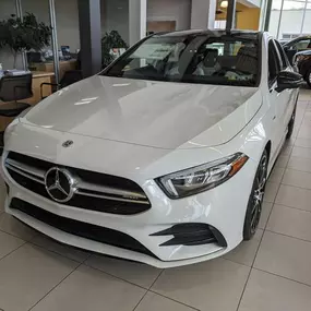 2021 Mercedes-Benz AMG A 35 4matic in Digital White.