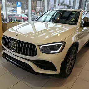 2021 Mercedes-Benz AMG GLC 43 in Designo Diamond White