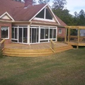 This deck and pergola prove a winning combination for these Irmo, SC residents.