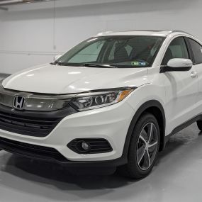 2022 Honda HR-V EX AWD CVT in Platinum White.