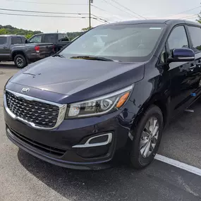 2021 Kia Sedona LX FWD in Celestial Blue.