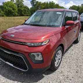 2021 Kia Soul LX IVT in Mars Orange.