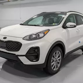 2022 Kia Sportage Nightfall AWD in Snow White.