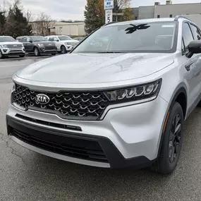 2021 Kia Sorento S in Sparkling Silver.