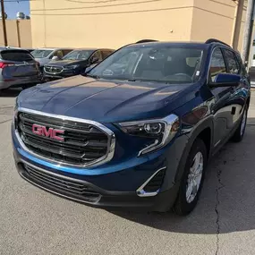 2021 GMC Terrain in Emerald Blue.