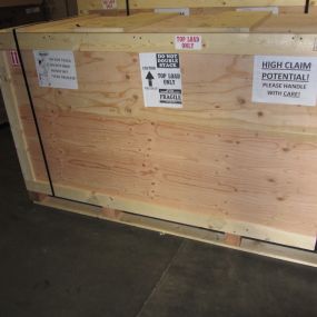Items are crated and shipped.