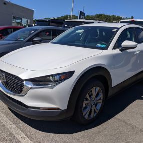 2021 Mazda CX 30 Select Package AWD in  Snowflake White Pearl.