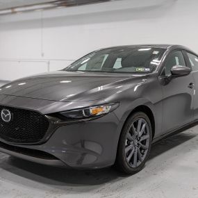 2022 Mazda3 Hatchback in Machine Gray.