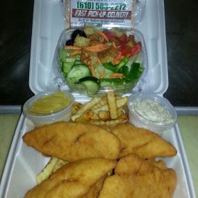 Chicken Tenders and Salad