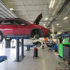 We have a service facility ready to assist you today.  All of our mechanics are Subaru certified to work on your vehicle.