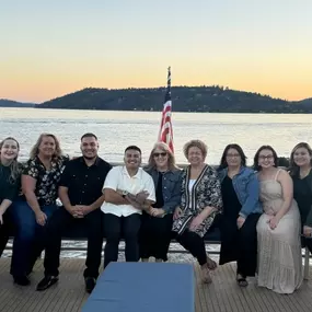 Celebrating my fabulous team on a boat cruise!