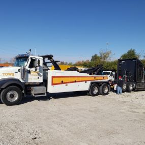 Family owned and operated for forty years in Ohio, Broad & James Auto Care & Towing offers a wide variety of award-winning services for dependable towing and repairs. We proudly serve all areas of Franklin County, including Columbus and surrounding suburbs, Gahanna, Whitehall, Bexley, Reynoldsburg, and New Albany. We have over 40-employees working with us for you, open 7-days per week and towing year-round 24/7, rain, snow or shine! Towing 24/7, Broad & James relies on its fleet of approximately