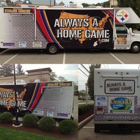 Take your advertisement where you go with a custom vehicle wrap!