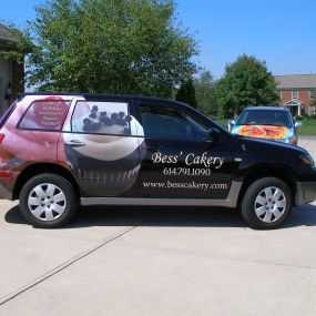 Get a vehicle wrap today to bring your advertisement on the go!