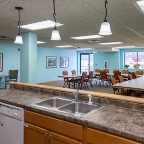 Select Senior Living of Coon Rapid, MN  Mini Kitchen and Community Living.