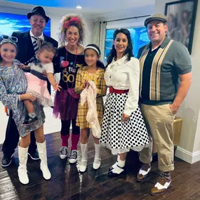 For Halloween ’24 we enjoyed trick or treating dressed for different decades.