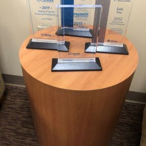 We have been awarded an Allstate Premier Agency four times between 2011 and 2017.