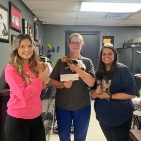 We had an amazing time volunteering at the Corsicana Animal Shelter by helping register people who wished to adopt pets.