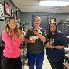 We had an amazing time volunteering at the Corsicana Animal Shelter by helping register people who wished to adopt pets.