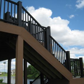 New Azek deck and railing in southwest Fort Wayne