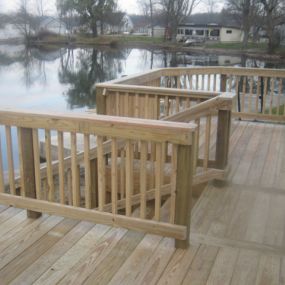 New deck on Waldron Lake, Noble County, IN