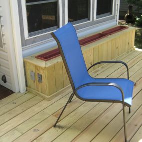 Deck expansion with planter and stairs in Noble County, IN