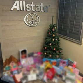 We are excited to have decorated our Allstate agency for the 2023 holidays, and we appreciate everyone who donated for the Christmas Celebration at Kids House.