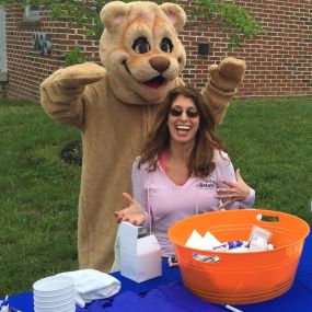 We loved volunteering at the Cougar Literacy Run.  And then we set up a table offering car insurance quotes and home insurance quotes and provided donations to Cougar Elementary School in Manassas Park, VA