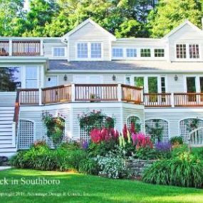 Ipe deck and balcony in Southboro, MA.