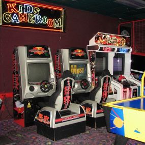 Inside the Dungeon Castle Video Arcade at Seralago Hotel & Suites
