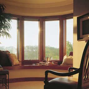 Anderson Bowed Windows installed by All-Weather Windows in Kansas City.