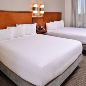 Rooms should always feel, well, roomy and we made no exception here with separate sleeping and living areas, including two queen Hyatt Grand Beds® and our Cozy Corner with sofa sleeper, perfect to sit back and relax.