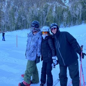 We enjoyed some family time skiing and snowboarding over the holidays season.