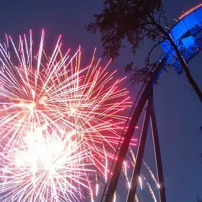 Dollywood's summer fireworks show paints the sky with magnificent colors each night.