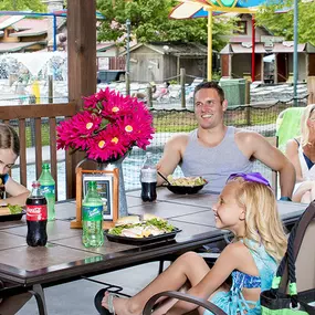 One of our spacious Retreats or cozy Canopies can offer the ultimate getaway during your next Dollywood's Splash Country visit.