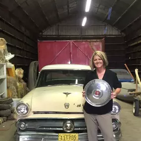 Agency Owner Melissa and her 1954 Car