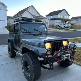 Melissa's 1990 YJ Jeep Wrangler.