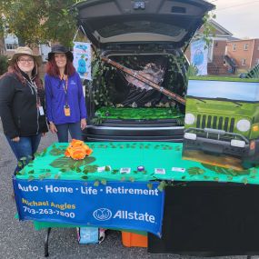 Happy Halloween!  Tammy and Carrie at a Trunk or Treat event in Tappahannock