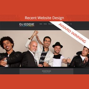 Award Winning Website Design - DJ Eddie Entertainment