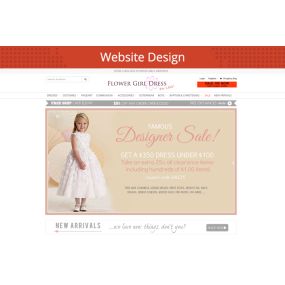 Website Design Sample - Flower Girl Dress For Less