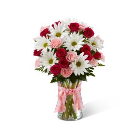 This timeless red bouquet will make a statement for your special someone. Red & Pink flowers are an elegant, iconic and romantic gift for anyone close to your heart. Each flower arrangement is handcrafted and hand delivered to say exactly what you mean!