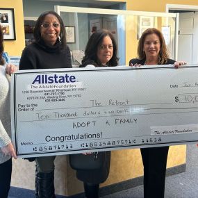 Our Allstate agency was proud to show our support for The Retreat for their annual Adopt a Family event.