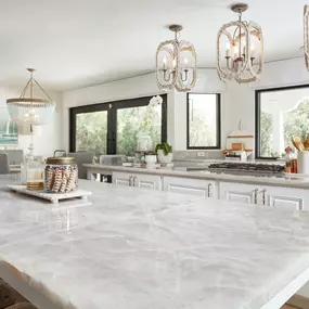 Modern kitchen idea - Diamond Crystal Quartzite Kitchen